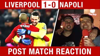 SALAH & ALISSON WIN IT! Liverpool v Napoli 1-0 Fan Reaction #LIVNAP