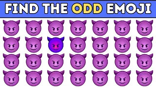 Find the Odd Emoji 😈 | Test Your Eyes | Emoji Challenges