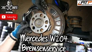 Mercedes C-Klasse | W204 S204 | Bremsen Hinten + Handbremse wechseln | Drehmomentwerte | Rear Brakes