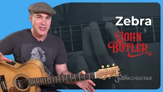 How to play Zebra by John Butler Trio | Guitar Lesson - Aussie Rock!