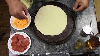 Super Fast Tortilla Pizza