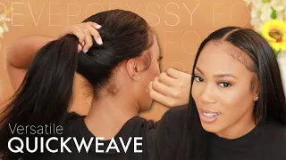 NATURAL VERSATILE QUICKWEAVE  W/ LEAVEOUT | BEGINNER FRIENDLY