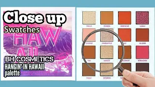 HANGIN' IN HAWAII palette SWATCHES | BH COSMETICS | Close Up