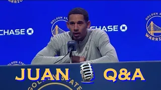 📺 Entire JUAN TOSCANO-ANDERSON interview at Warriors morning shootaround b4 LA Clippers home opener