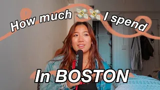 What I spend in a week in Boston as a ~college student~ 💸