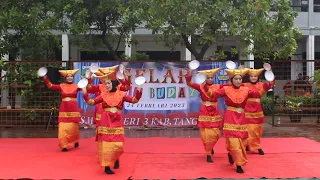 Gelar Seni Tari Piring Daerah Padang SMAN 3 Kabupaten Tangerang