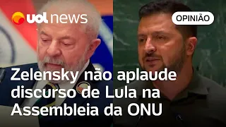 Zelensky não aplaude discurso de Lula na Assembleia da ONU; Jamil: 'Com Biden é quase obrigação'