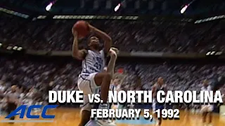 Duke vs. Hubert Davis and North Carolina | ACC Basketball Classic (1992)