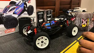 VIDEO 2 of 3 ARRMA TYPHON GROM  GETS MICRO MAMBA X2 COMBO BRUSHLESS CONVERSION