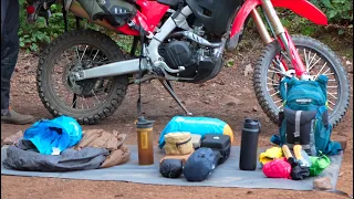 Motorcycle Camping Gear Breakdown (S2) Dual Sport/Light Adventure Set-Up