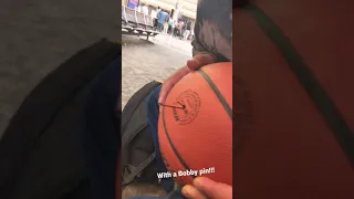 How to deflate a basketball without a needle/pump! (@the airport)