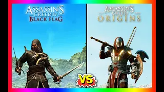 Assassin's creed 4 Black Flag Vs. Assassin's Creed origins - physics and details comparison