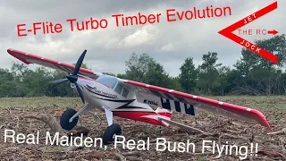 E-Flite Turbo Timber Evolution 1.5m. Real Maiden, Real Bush Flying!!