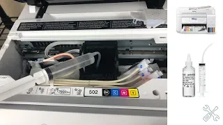Epson ET 3760 How To Clean Print head- Print head Error- Not printing- Solved