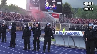 FC Carl Zeiss Jena 5:0 FC Rot-Weiß Erfurt 14.05.2014 | Pyro, Support & Ausschreitungen