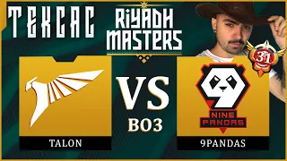 🔴 БАНИМ МЕДУЗУ? Неее - Talon vs. 9Pandas - Riyadh Masters 2023 - Playoffs