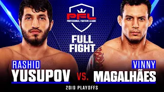 Full Fight | Rashid Yusupov vs Vinny Magalhães (Light Heavyweight Quarterfinals) | 2019 PFL Playoffs