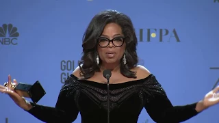 Oprah Winfrey - 2018 Golden Globes - Full Backstage Speech