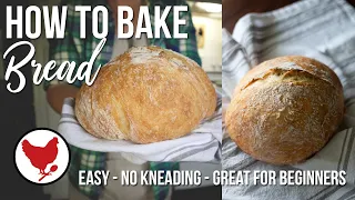 HOW TO BAKE BREAD - EASY NO-KNEAD BREAD (Great for Beginners!) | Recipe Tutorial