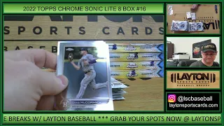 2022 Topps Chrome Sonic Baseball Lite 8 Box Break #16