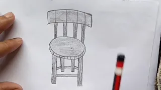 Easy chair drawing tutorial for beginners#art