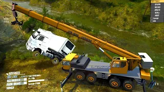 Heavy Rescue | Recovering a Fallen Truck | Spintires: Mudrunner [ 4K 60FPS Gameplay ]