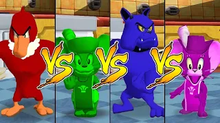 Tom and Jerry in War of the Whiskers Jerry Vs Spike Vs Nibbles Vs Eagle (Master Difficulty)