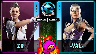 MK1 🥊 ZR (ASHRAH) vs -Val- (SINDEL) 🥊 Mortal Kombat 1 🥊4K 60ᶠᵖˢ