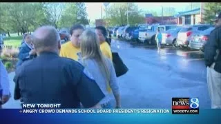 Angry alumni demand school board president resign