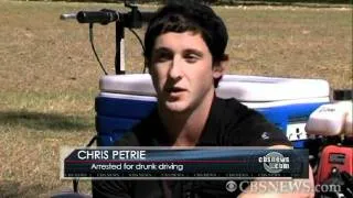 CBS News The Feed - Man arrested driving cooler scooter drunk