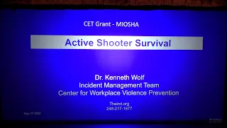 Active Shooter Survival Training 2022