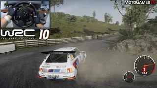 WRC 10 - Peugeot 205 T16 Evo 2 at Rally New Zealand 1986 | Thrustmaster TS-XW Gameplay