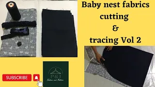 Baby nest fabric cutting | pattern tracing | Vol 2