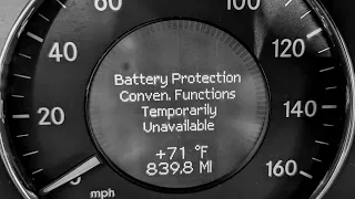 Mercedes-Benz Battery Protection Convenience Functions Temporarily Unavailable Meaning & Diagnosis