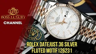 Rolex Datejust 36 Silver Fluted Motif Dial Luxury Watch 126231