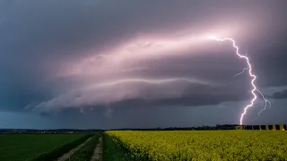 Langlebige SUPERZELLE und SCHWERE UNWETTER in Süddeutschland 05.05.2023