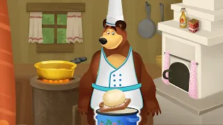 Masha and the Bear Pizzeria - Make the Best Homemade Pizza for Your Friends! cartoons for kids 120