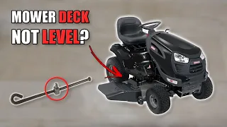 Craftsman & Husqvarna Riding Mower Deck Not Level - How to Fix