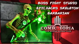 Boss Fight Studio EPIC Hacks Skeleton Barbarian Action Figure Review by @woodromeillustrations