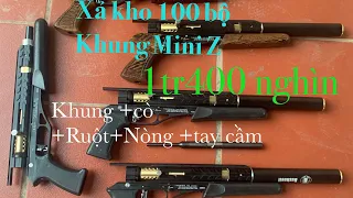 Xả kho 100 bộ khung Condor Mini Z !! 1tr400 nghìn khung +cò +ruột +nòng +tay cầm .Hỗ trợ nắp sẵn