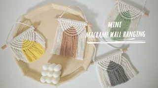 Mini Macrame Wall Hanging | Semi Circle pattern | DIY Macramé Ornaments