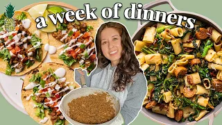 A WEEK OF *REALISTIC* VEGAN DINNERS | 8 Yummy Recipe Ideas ☀️