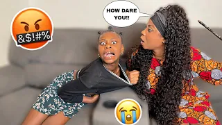 DISRESPECTFUL PRANK ON MY MOM GONE WRONG!! *Unhappy ending 😔*