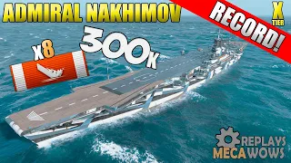 Aircraft Carrier Admiral Nakhimov 8 EPIC Kills | World of Warships