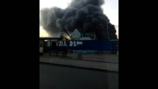 Пожар на Осташковском шоссе 24.08.2014