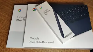 Google Pixel Slate, Pixelbook Pen, and Slate Keyboard Unboxing