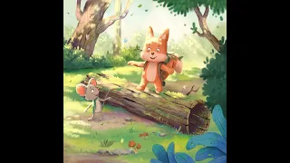 Speed Paint in Photoshop, Forest illustration, how to illustrate in Photoshop, Fox and mouse