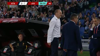 Atalanta Juventus 0-1 ||| Allegri fuorioso per l'espulsione,Vlahovic regala la Coppa Italia