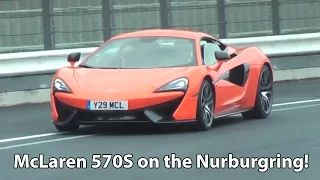 McLaren 570S testing on the Nurburgring