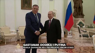 Sastanak Dodika i Putina: Rusija zahvalna RS-u na prijateljskom stavu